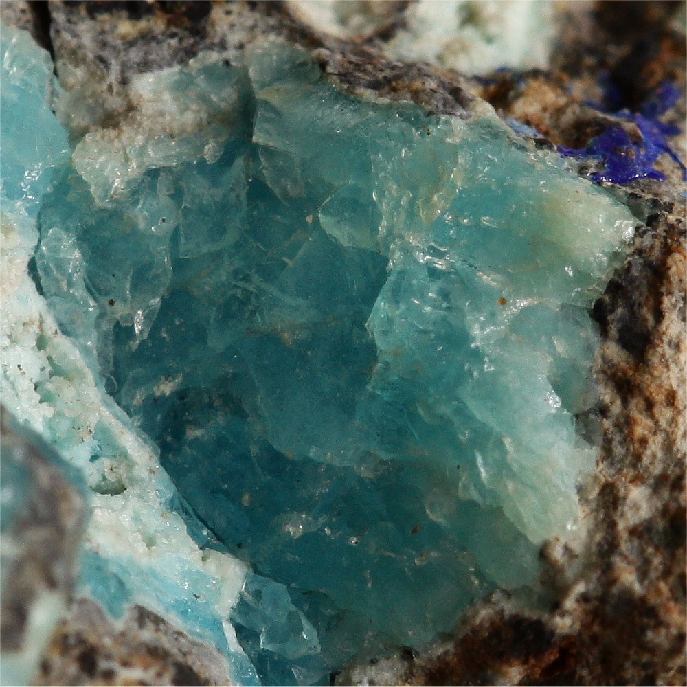 Allophane With Azurite