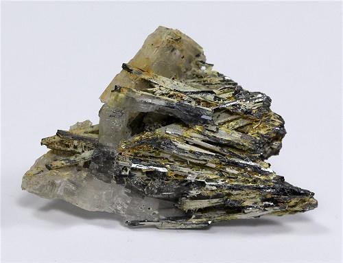 Stibnite With Stibiconite & Baryte