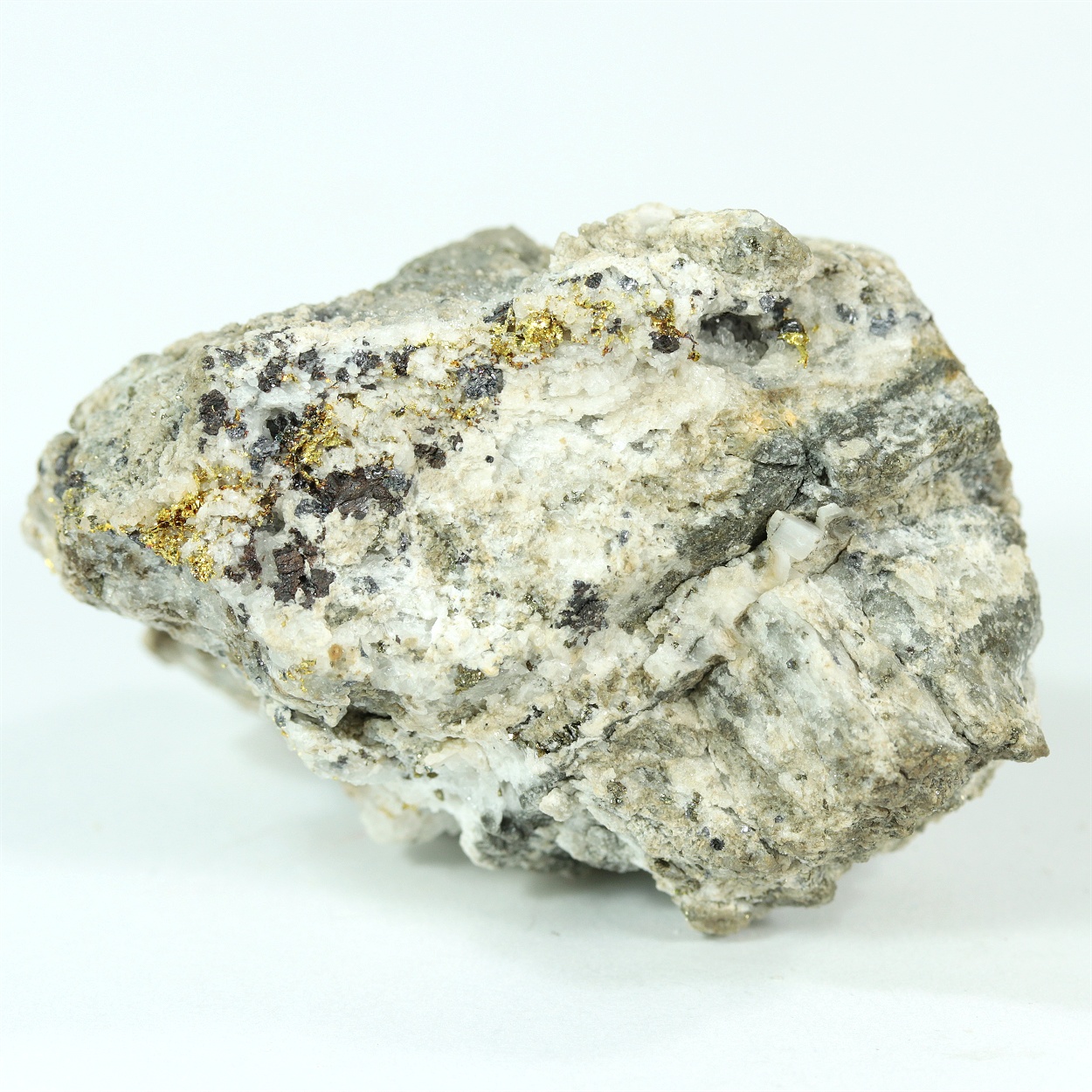 Gold With Pyrite & Sphalerite & Galena & Quartz