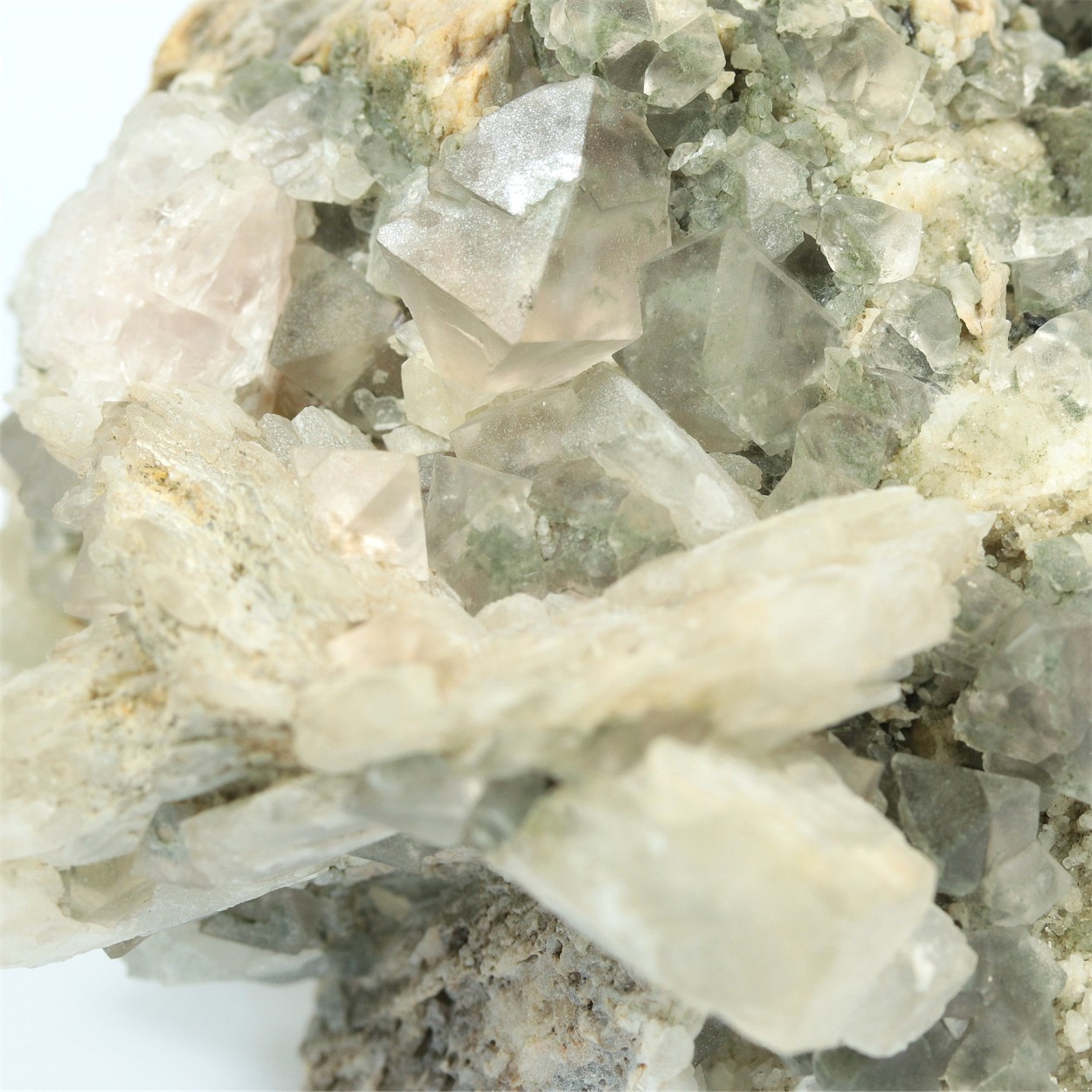 Fluorite With Calcite