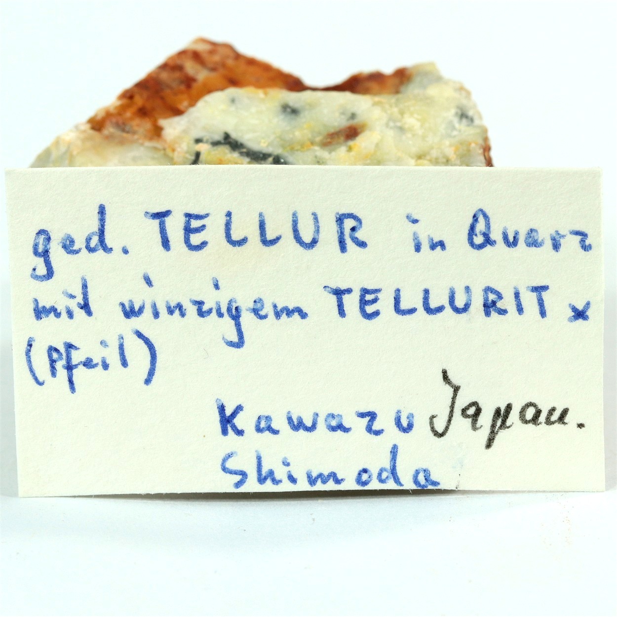 Native Tellurium With Tellurite