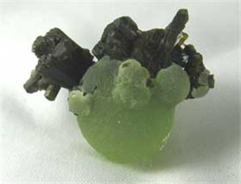 Epidote On Prehnite