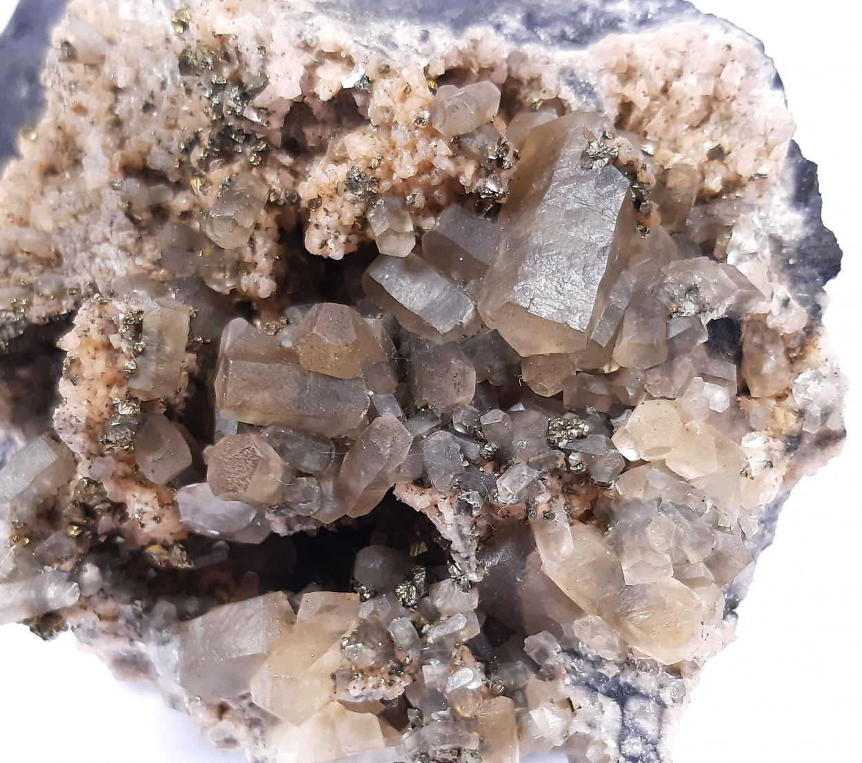 Calcite Pyrite & Marcasite