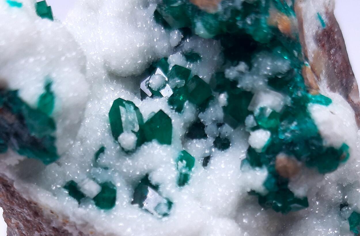 Dioptase & Calcite