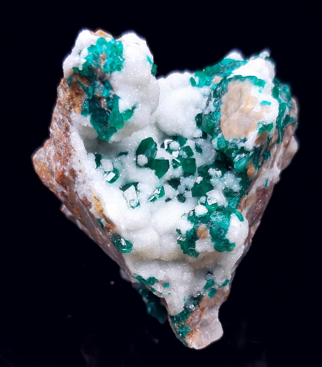 Dioptase & Calcite