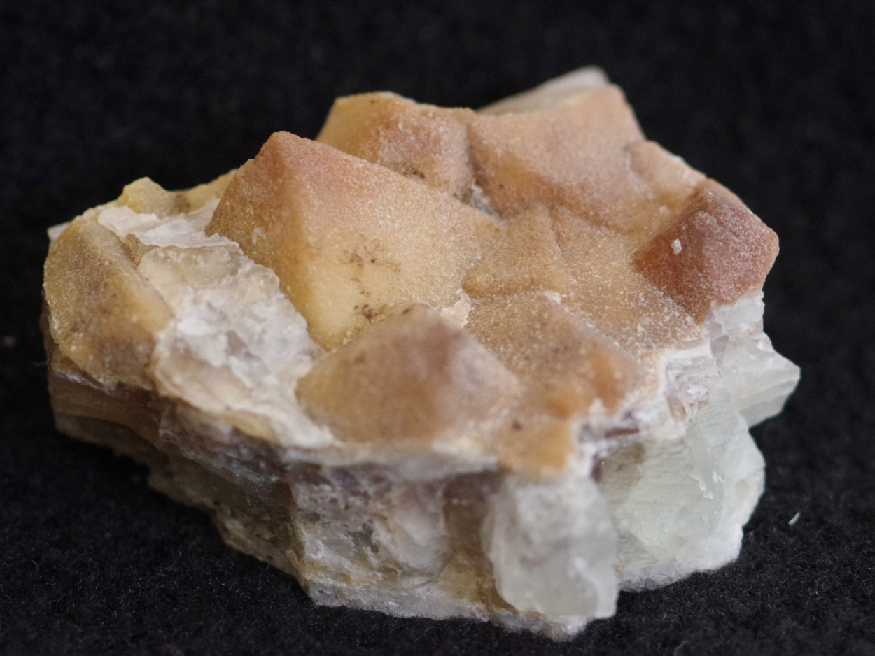 Quartz On Fluorite