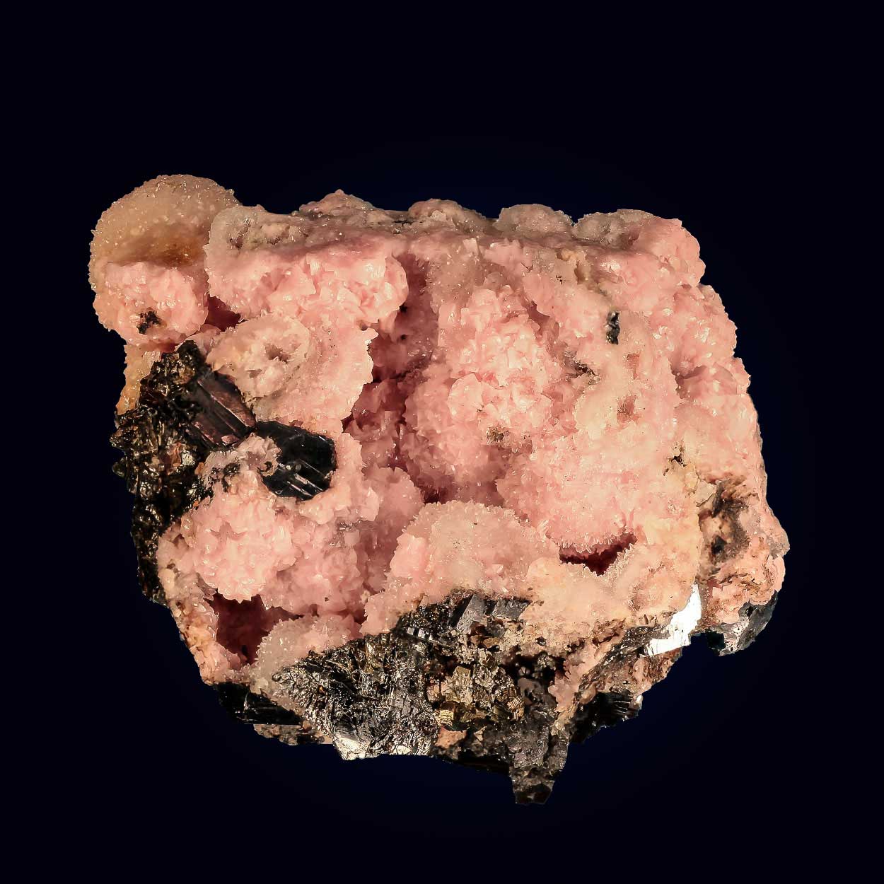 Rhodochrosite & Quartz