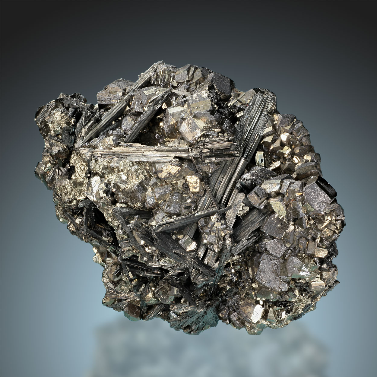 Jamesonite On Pyrite