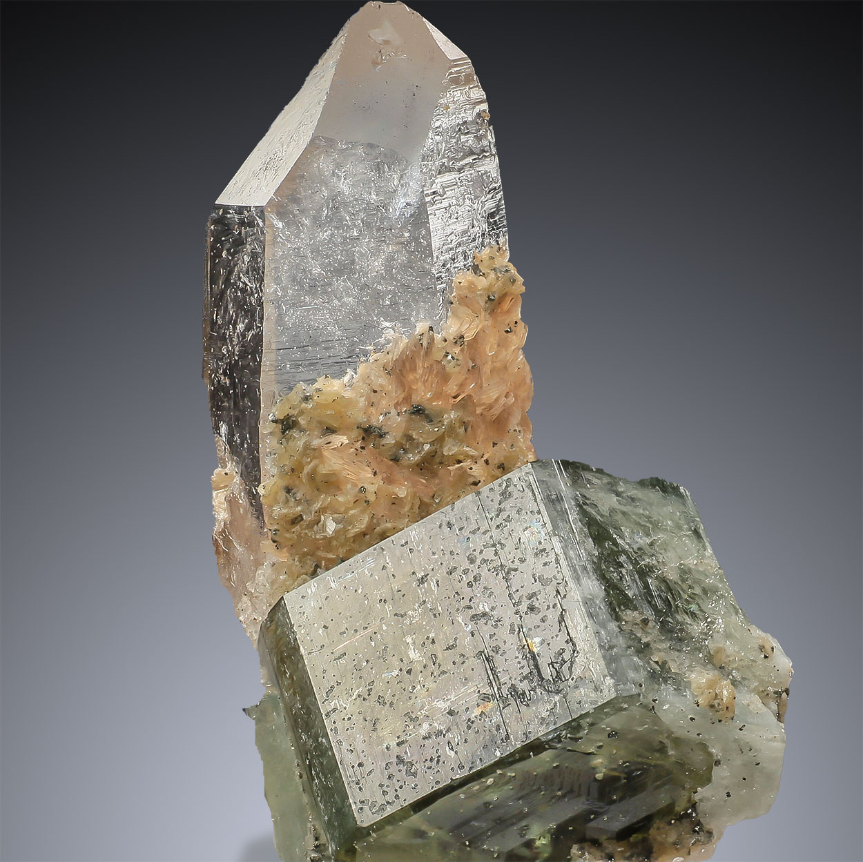 Apatite On Quartz