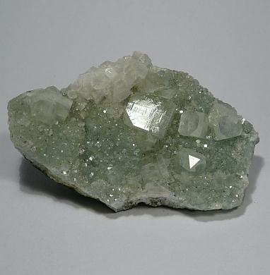 Apophyllite On Prehnite