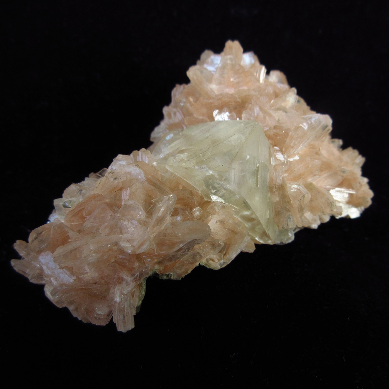 Calcite On Heulandite