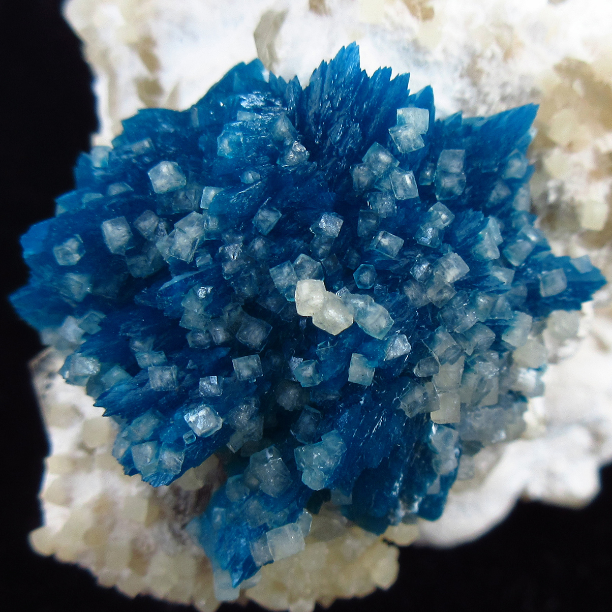 Cavansite With Calcite On Heulandite & Mordenite