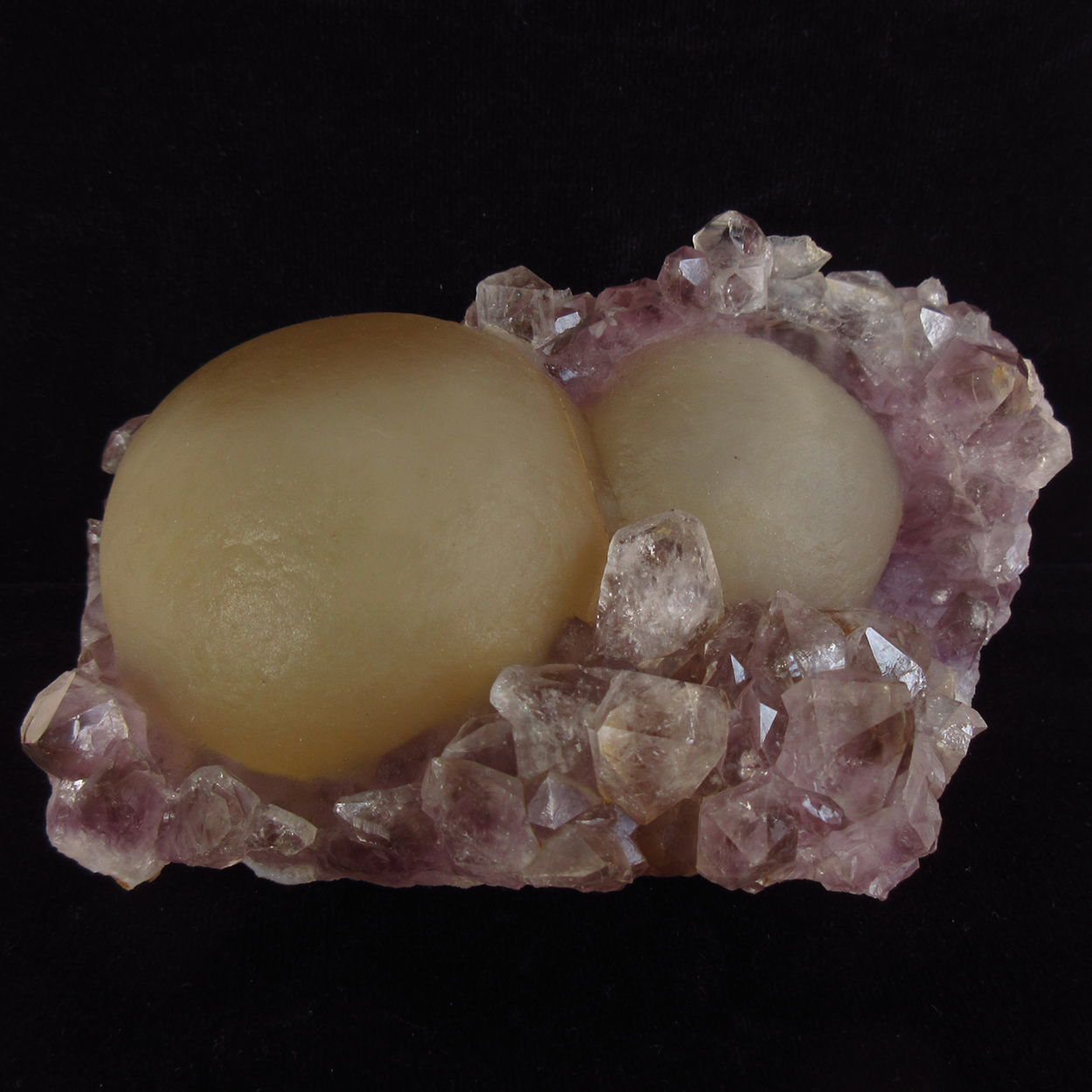 Fluorite On Amethyst