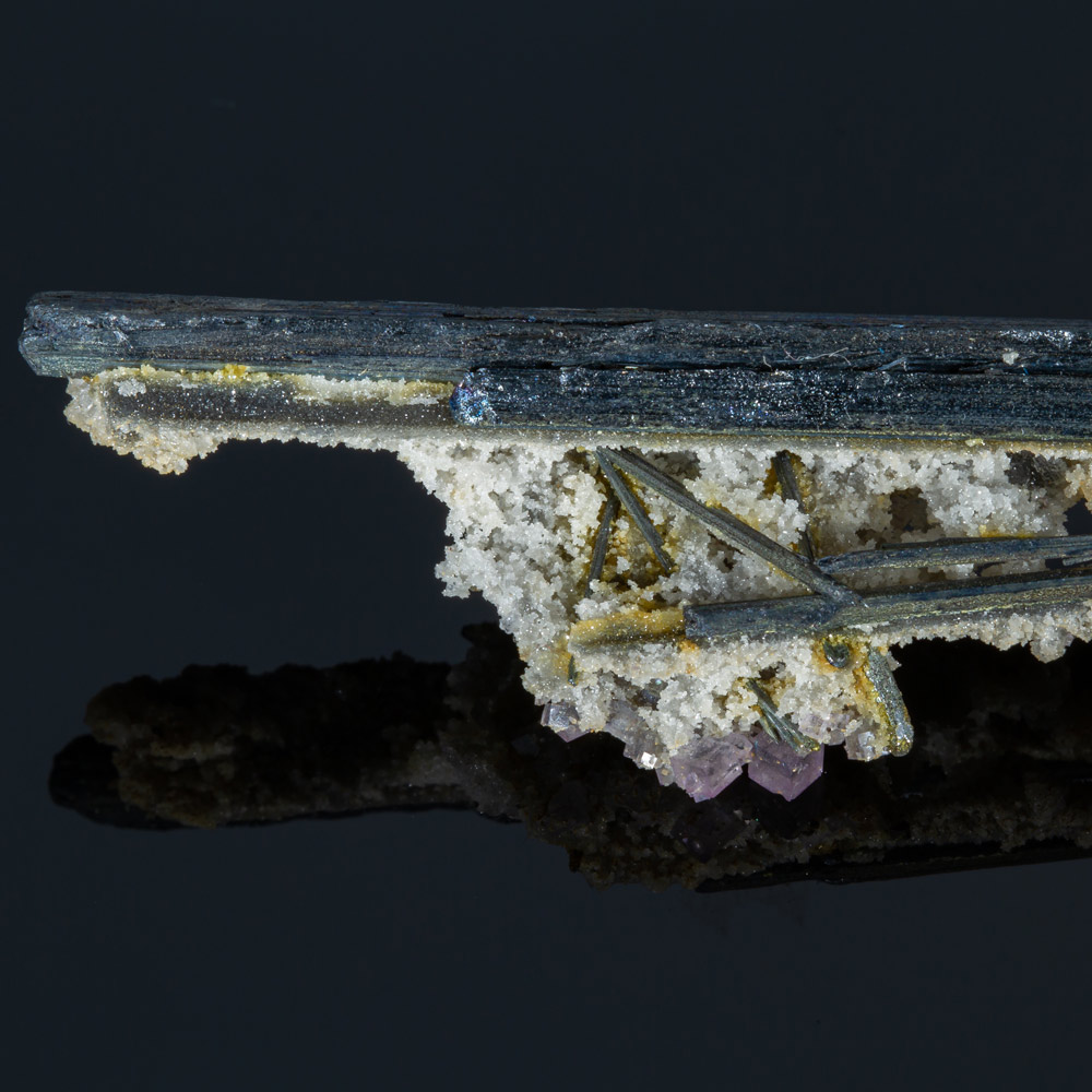 Stibnite Quartz & Fluorite