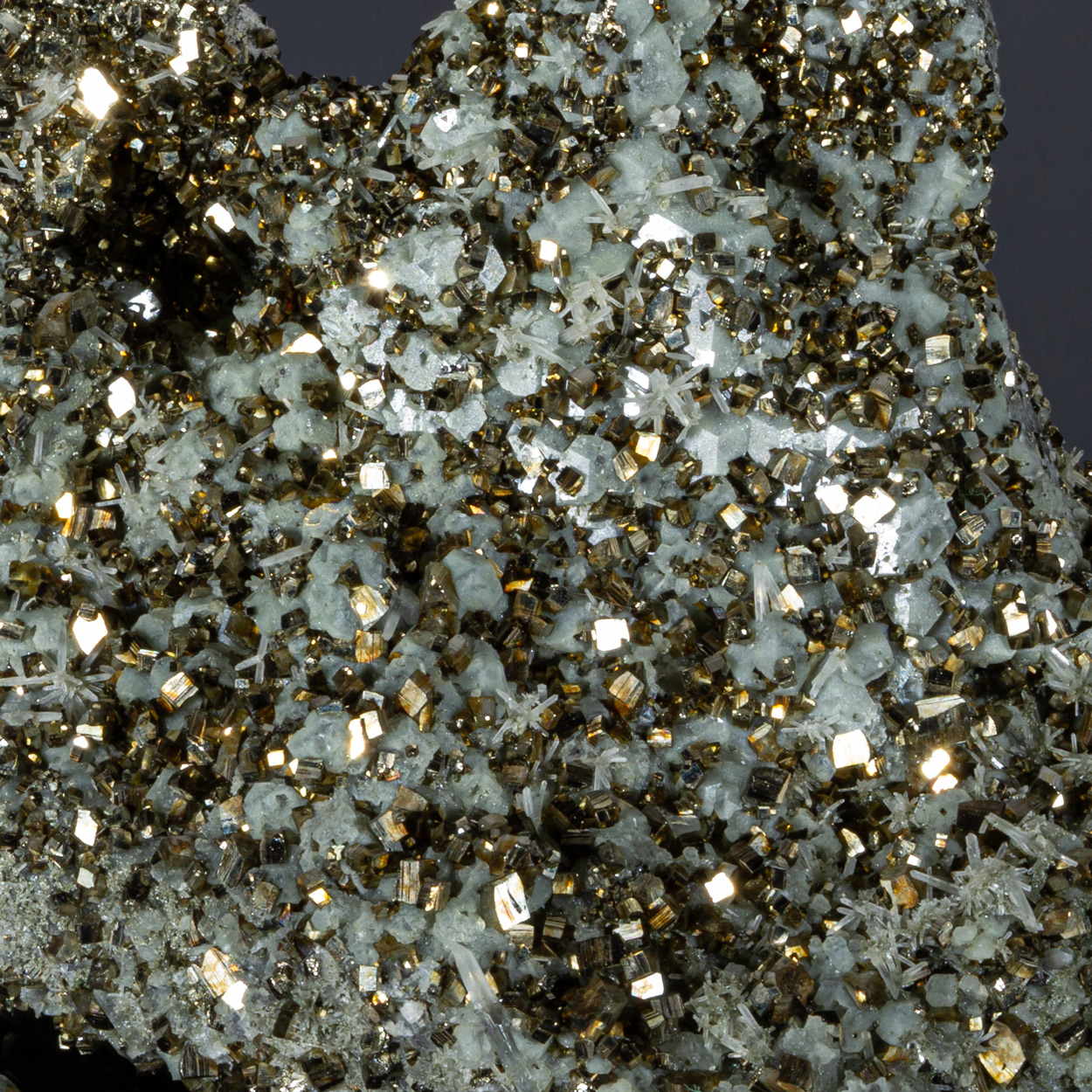 Pyrite Quartz On Dolomite