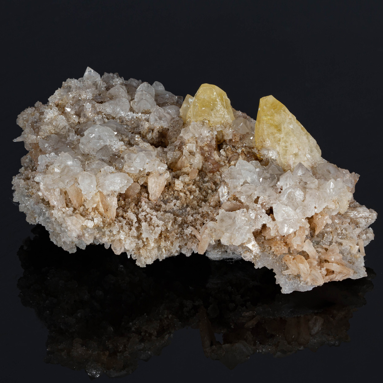 Powellite On Stilbite