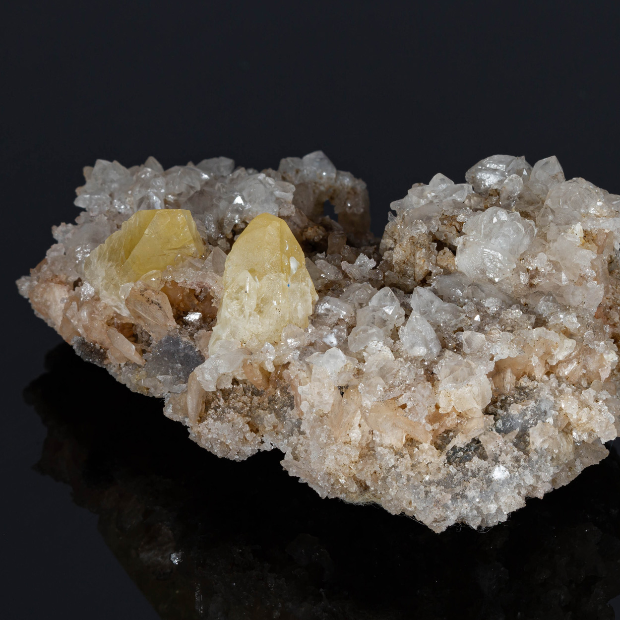 Powellite On Stilbite