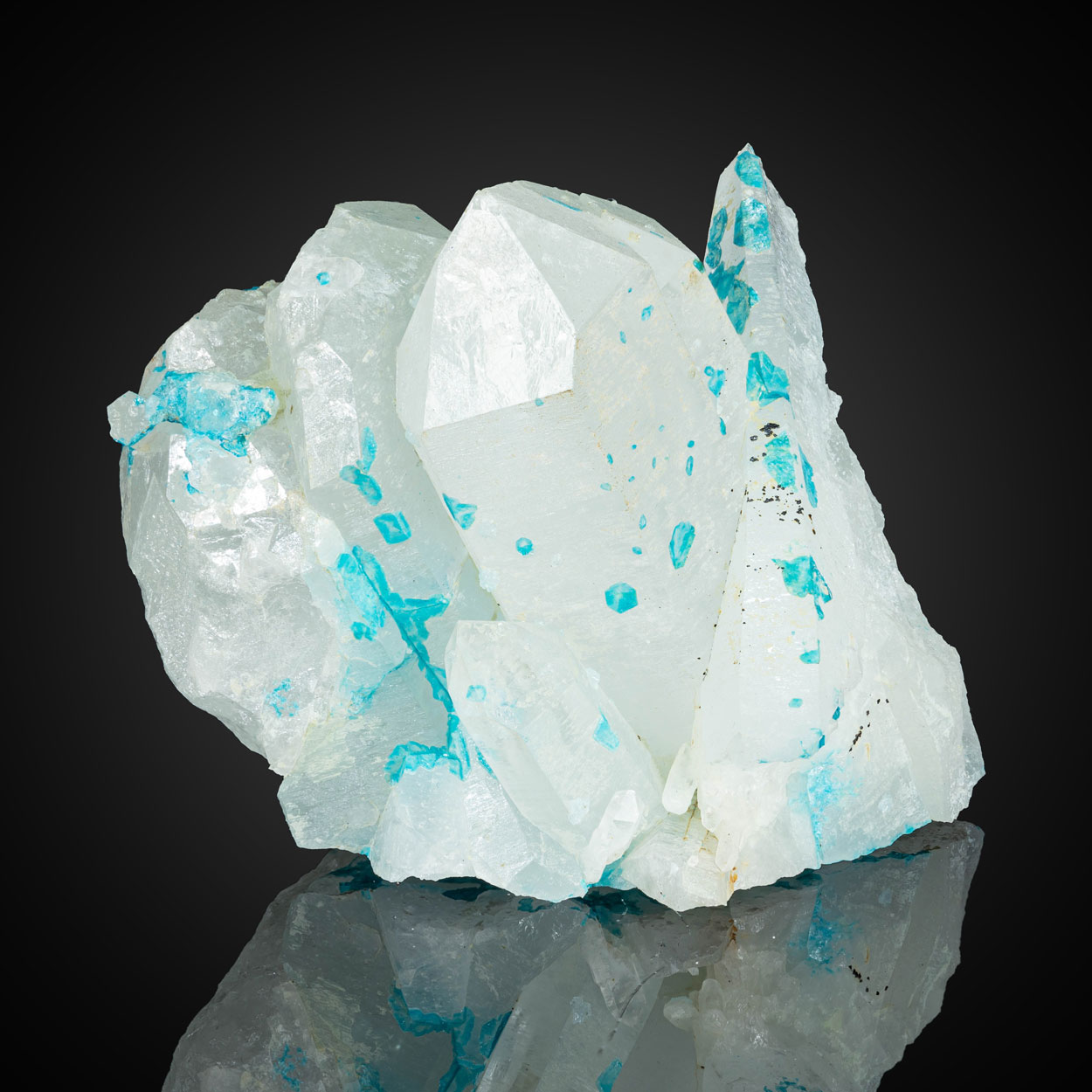 Veszelyite On Quartz