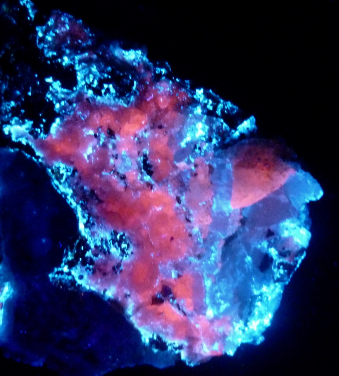 Hydrozincite Calcite & Sphalerite