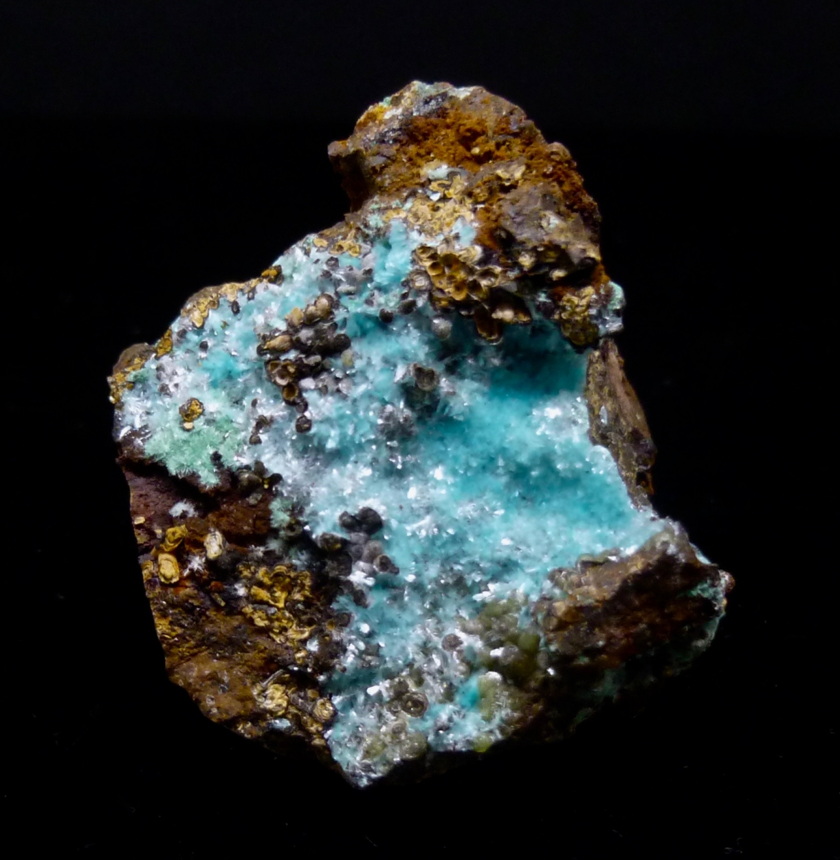 Aurichalcite Smithsonite & Malachite