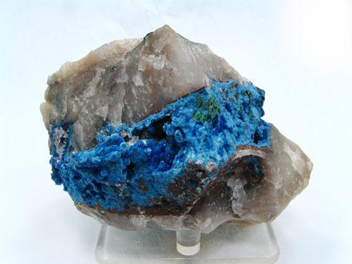 Quartz Shattuckite & Malachite