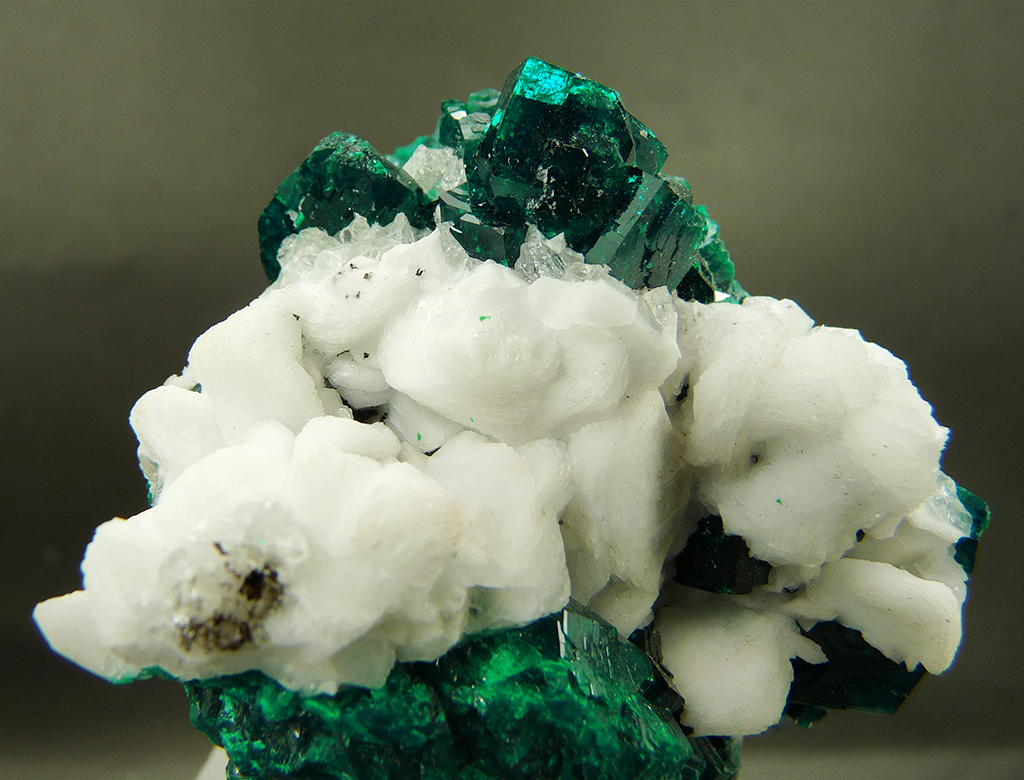 Dioptase Calcite & Plancheite