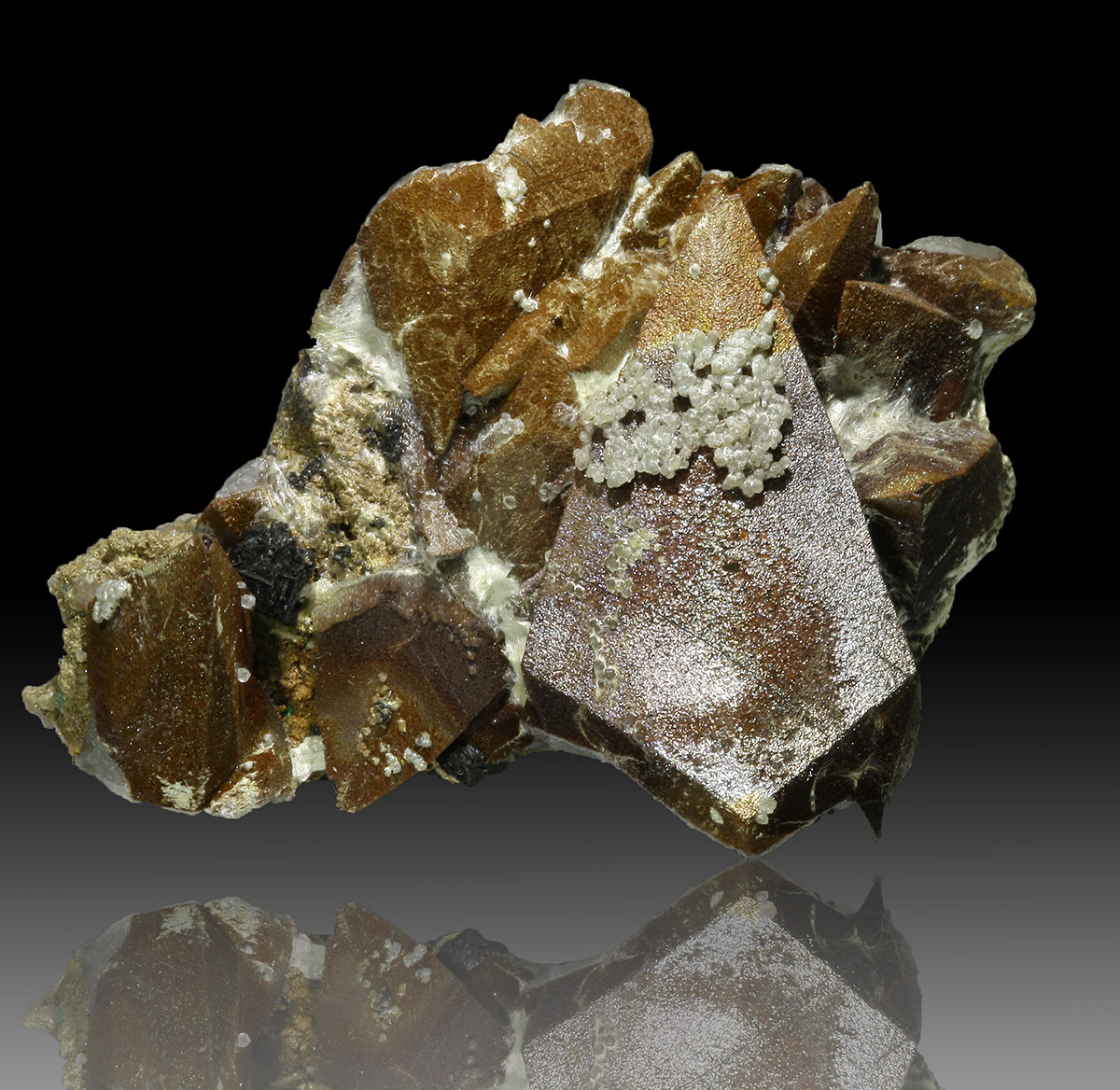 Calcite & Hedenbergite