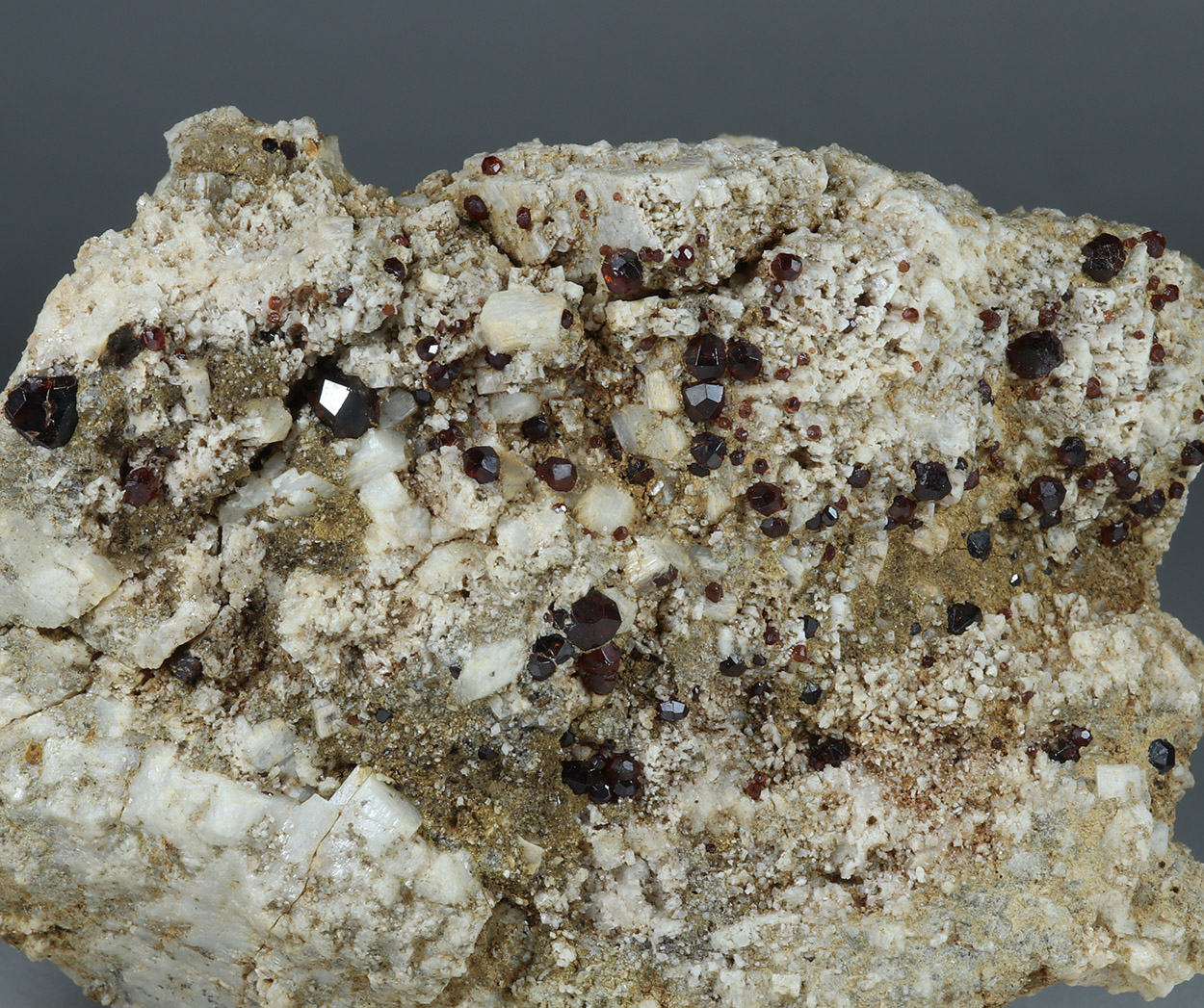 Spessartine On Feldspar