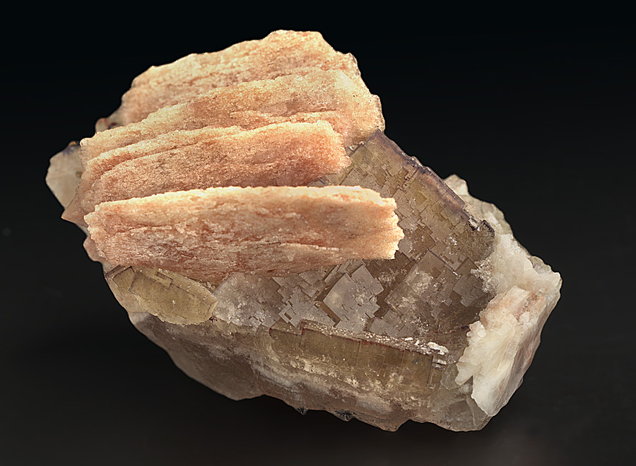 Baryte On Fluorite