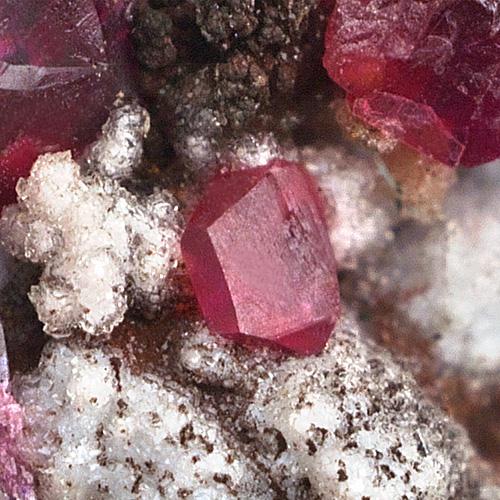 Roselite On Quartz