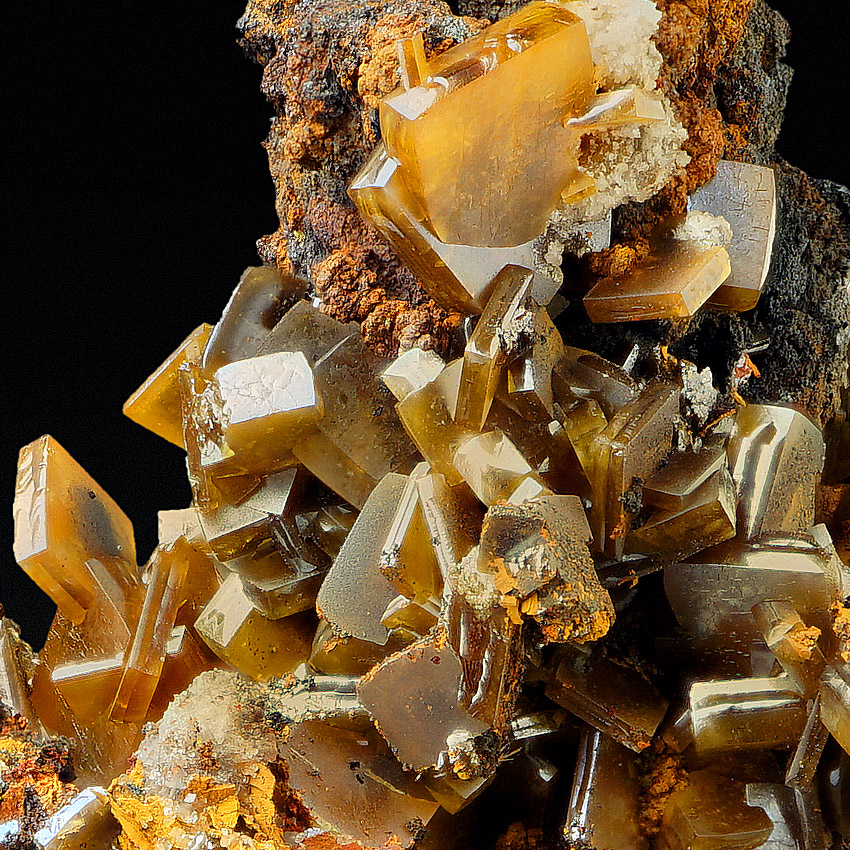 Wulfenite On Limonite