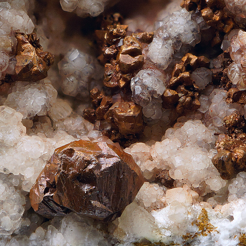 Native Copper On Calcite & Dolomite