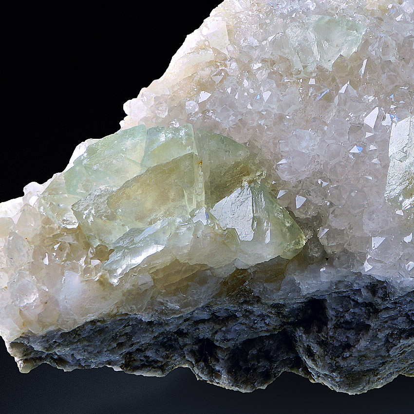 Fluorite On Quartz