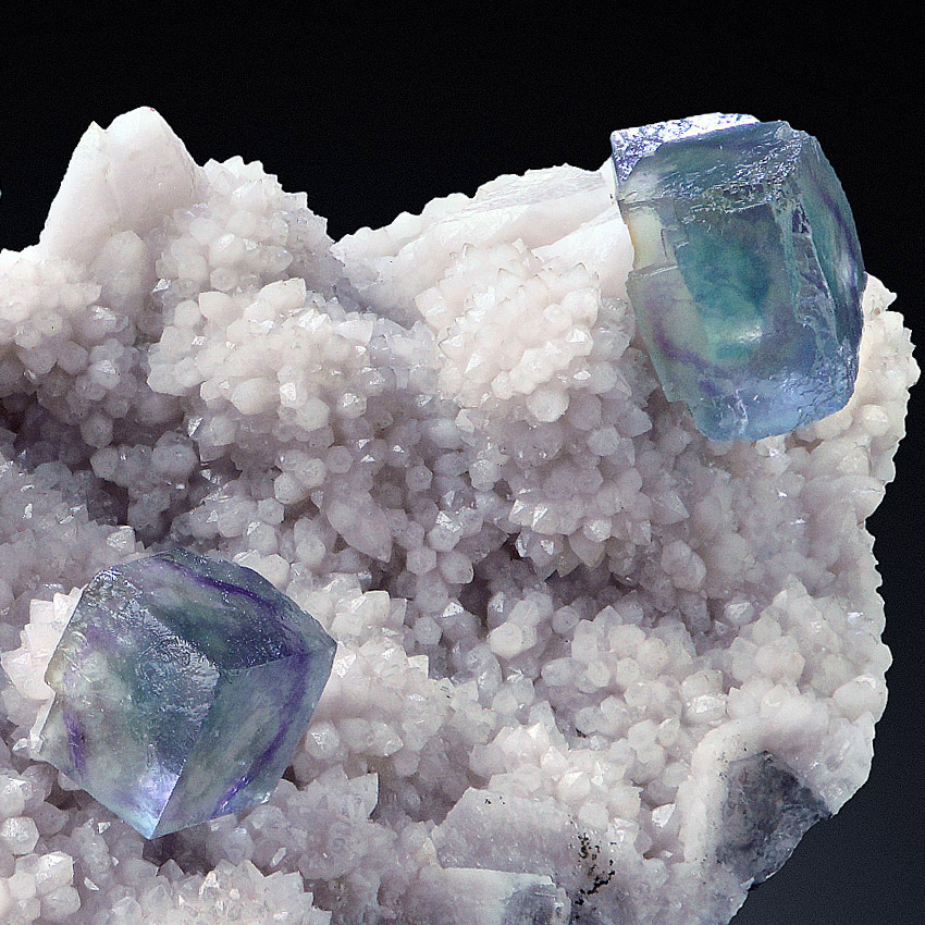 Fluorite On Quartz