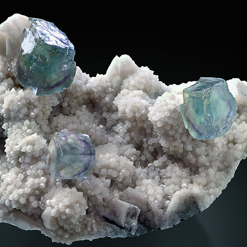 Fluorite On Quartz