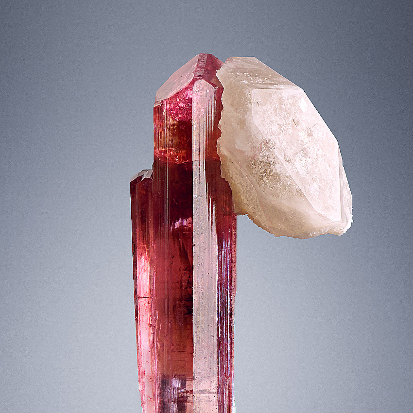 Rubellite With Quartz