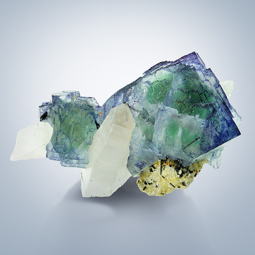 Fluorite With Quartz