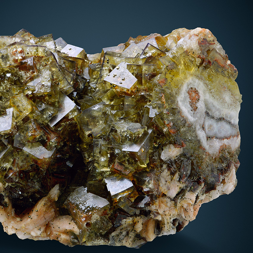 Fluorite & Chalcopyrite