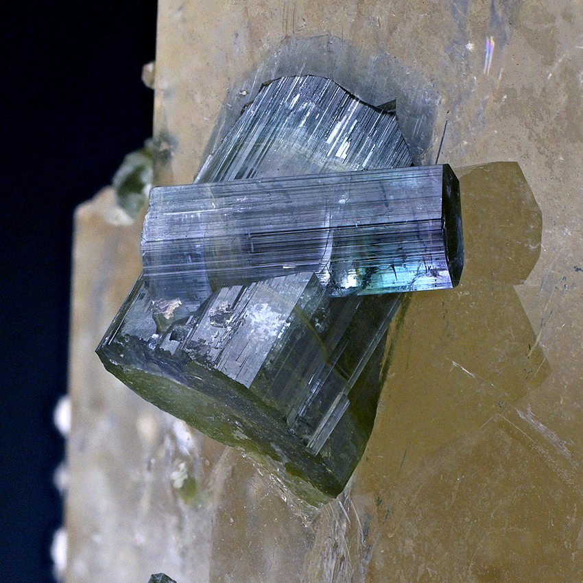 Elbaite On Citrine