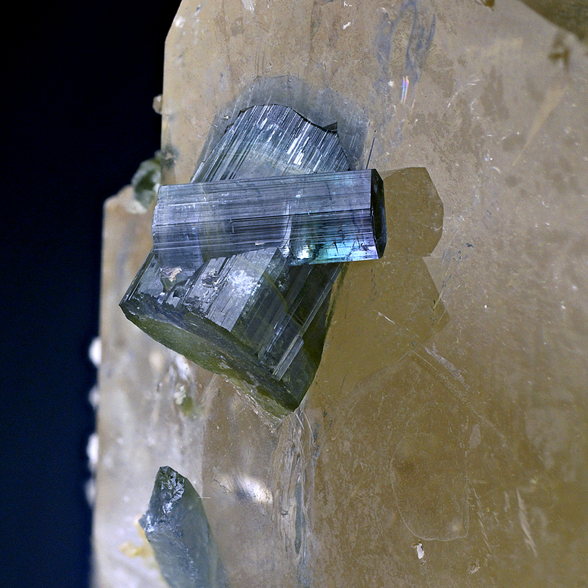 Elbaite On Citrine