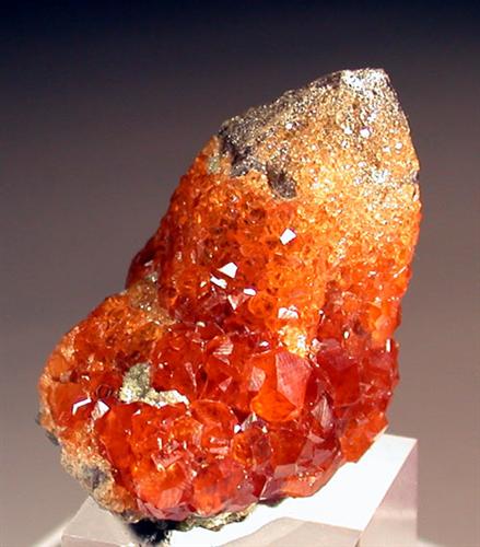 Spessartine On Quartz