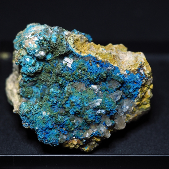 Cyanotrichite & Selenite