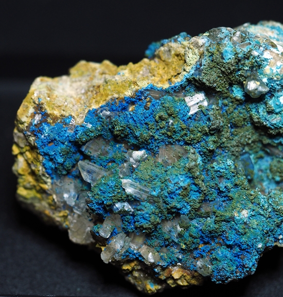 Cyanotrichite & Selenite