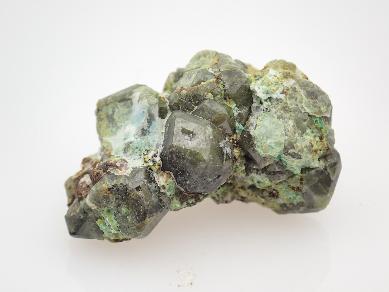 Garnet With Chrysocolla