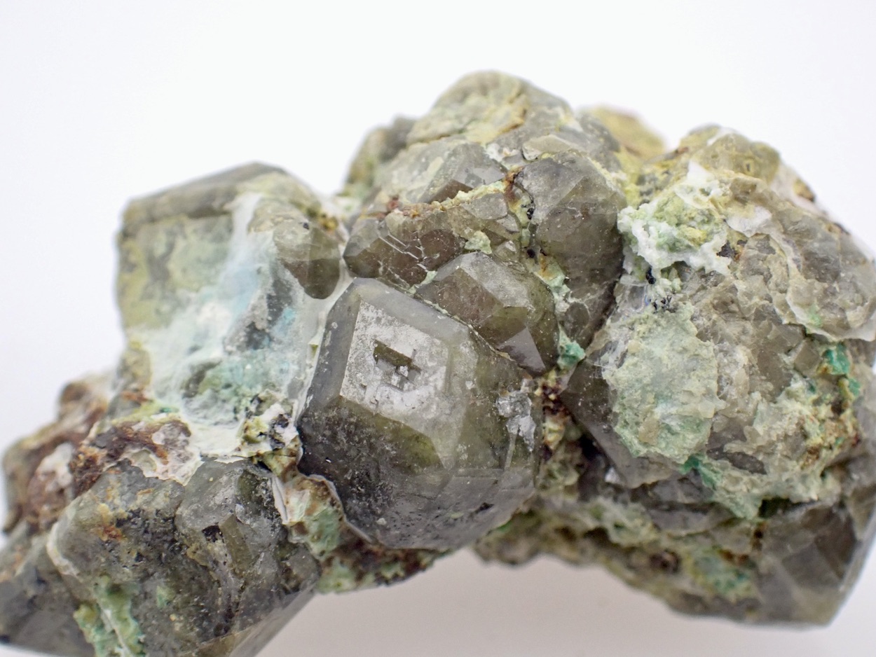 Garnet With Chrysocolla
