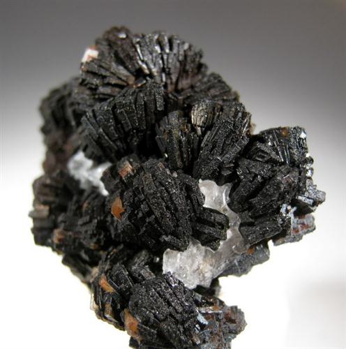 Baryte With Gypsum & Manganese Oxides