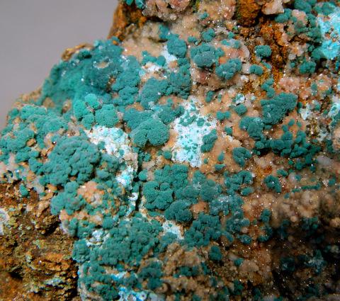 Rosasite Aurichalcite & Calcite