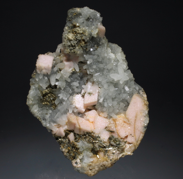 Rhodochrosite Quartz Pyrite & Arsenopyrite
