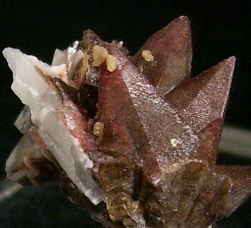 Wulfenite On Calcite