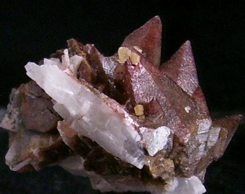 Wulfenite On Calcite